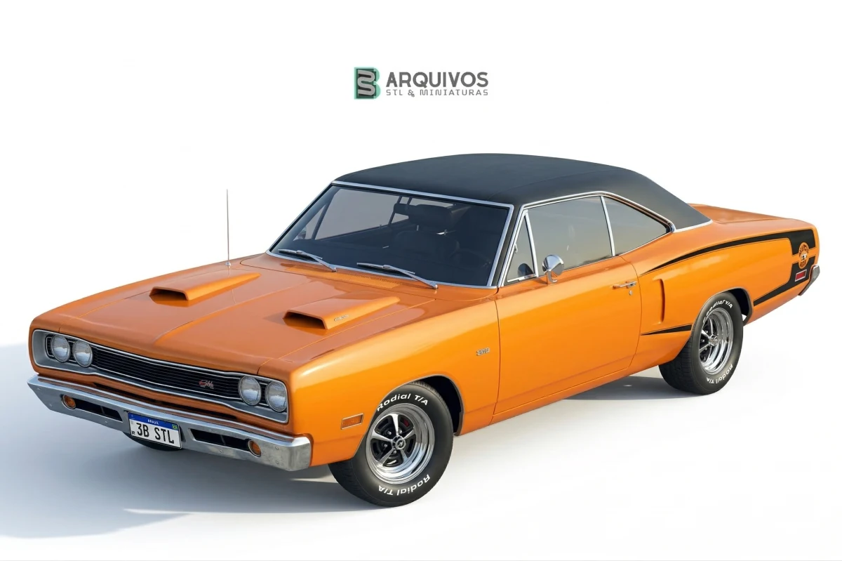 Modelo 3D STL - Dodge Super Bee 1970